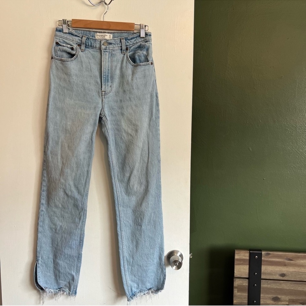 Abercrombie & Fitch Light Blue Straight Leg Jeans